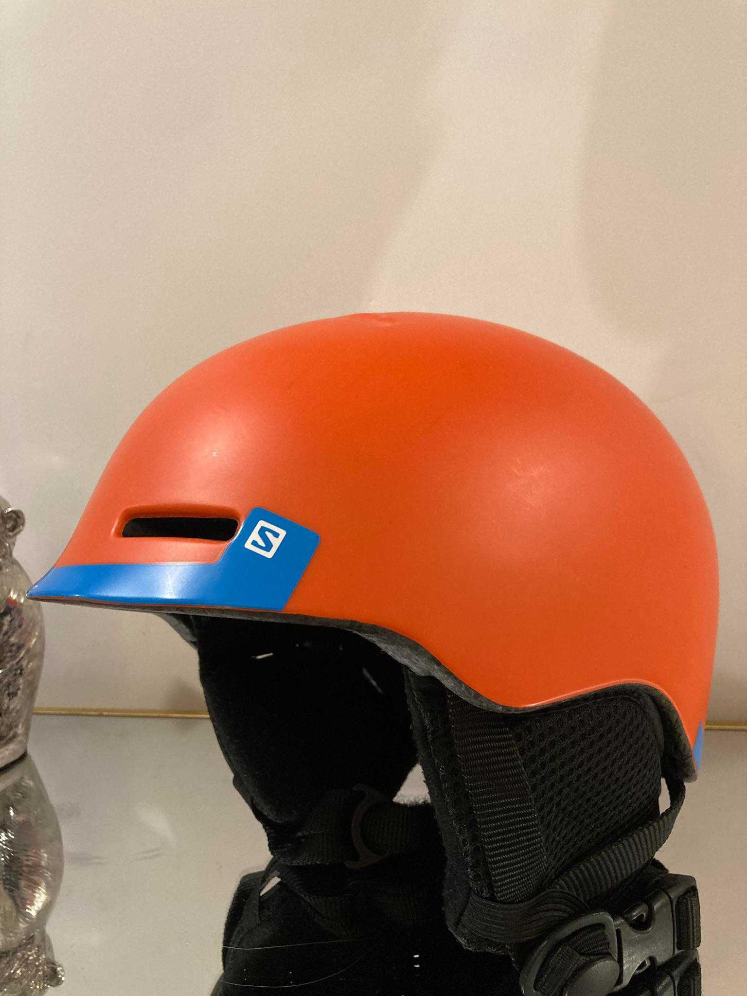 KASK NARCIARSKI SALOMON rozm. S 49-53 CM GROM Fluo Orange/blue