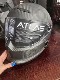 Kask Carbon Ruroc Atlas 4.0 + interkom + cztery różne szybki