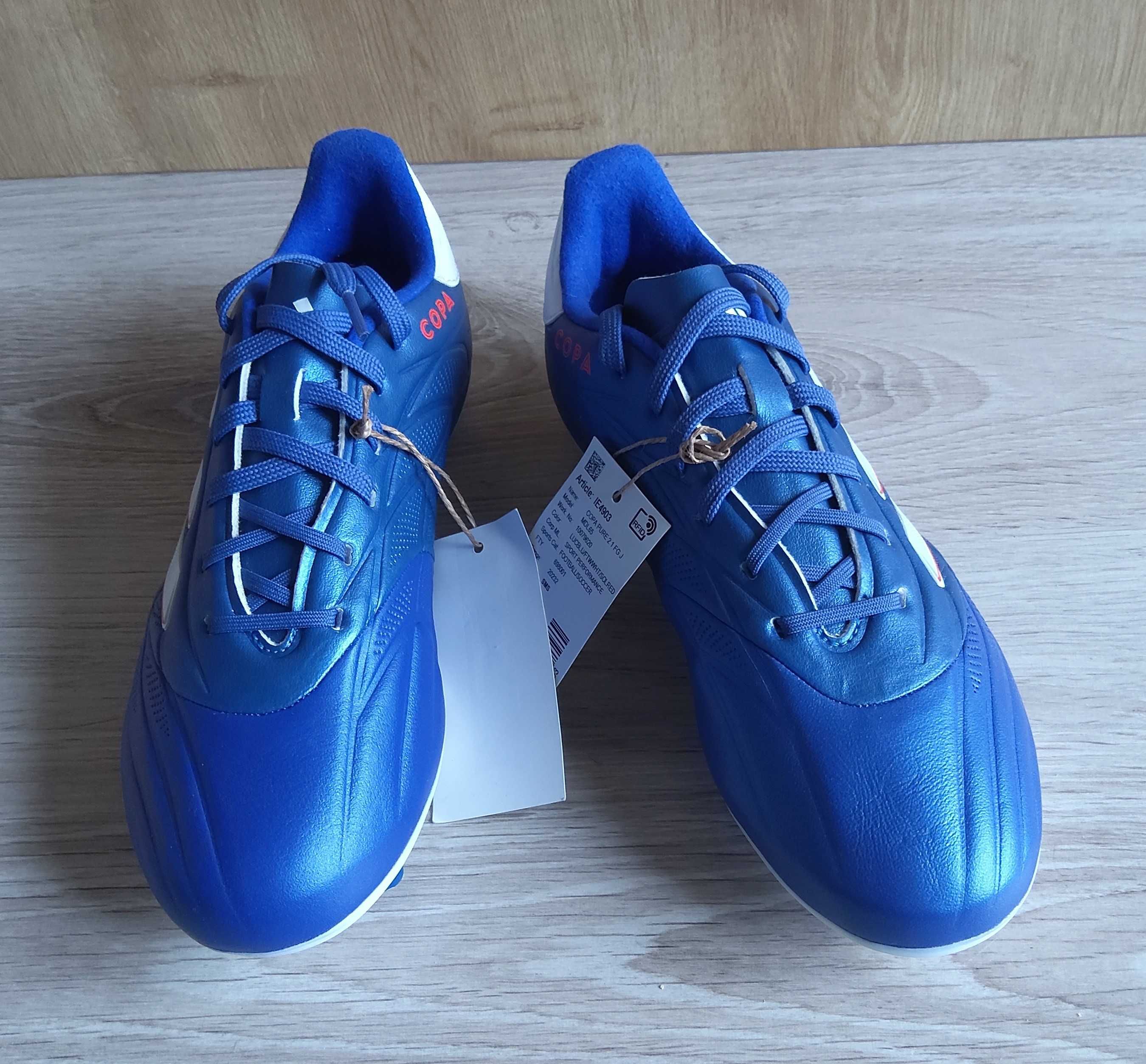 Buty piłkarskie korki Adidas Copa Pure 2.1 FG J  r. 35 1/2 IE4903
