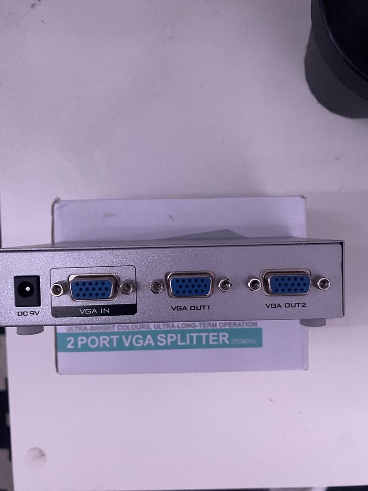Splitter Rozdzielacz VGA 1 x 2 Monitory FullHD