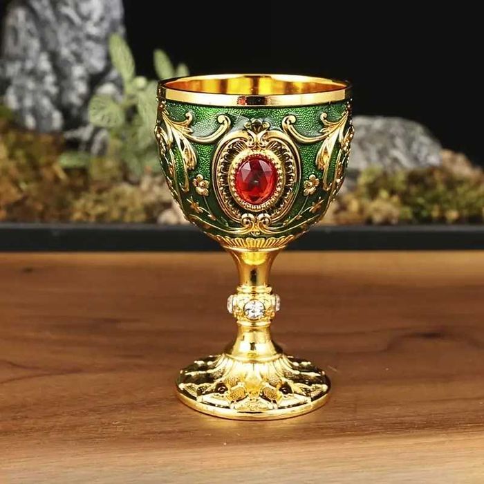 Zestaw 2 sztuk Kielichów do jajek w Stylu Średniowiecznym