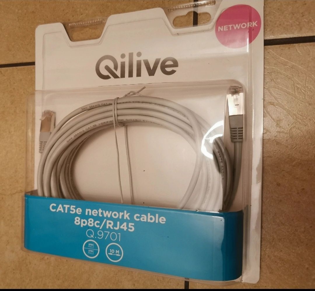 Kabel sieciowy Cat5e Qilive 10m