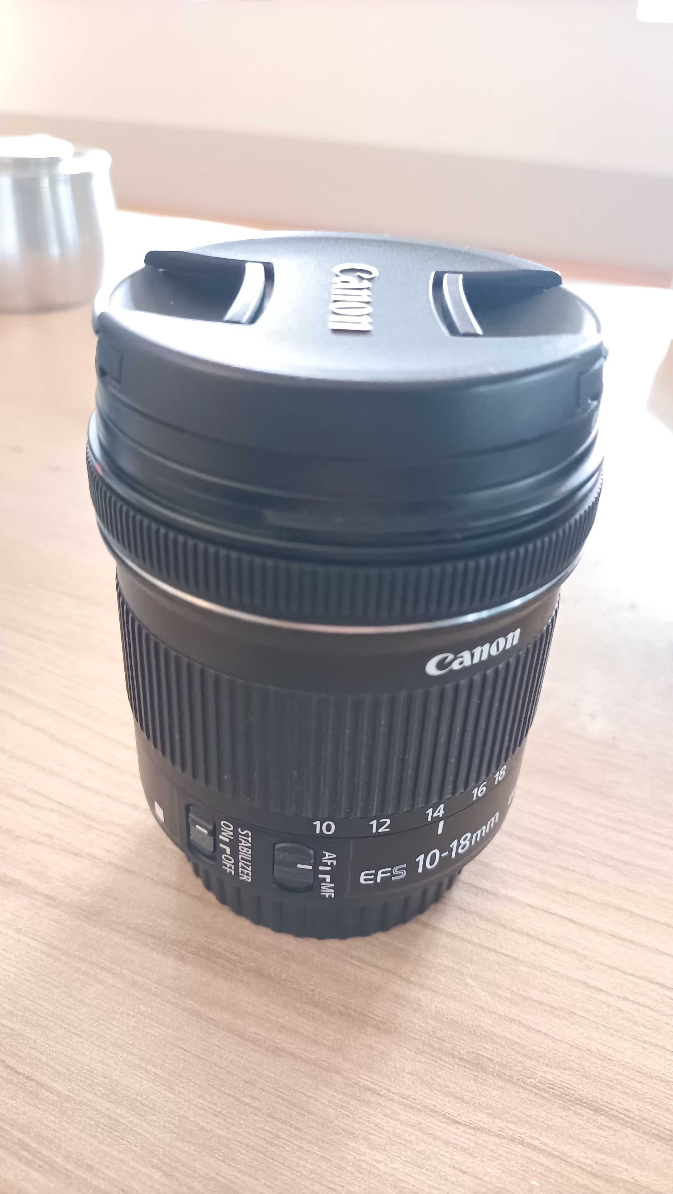 Objectiva Canon 10-18 mm Grande angular NOVA