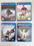 Jogos PS4 FIFA 15; Shadow of Mordor; Assassins Creed IV; Dragon Age