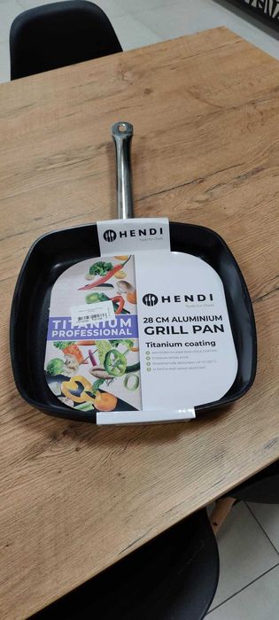 WYPRZEDAŻ EKSPOZYCJI - Patelnia grillowa gastro - Hendi 629802 - nowa