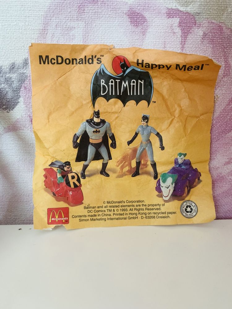 McDonald’s Happy Meal Toys 1993 – Batman the Animated Series, vintage