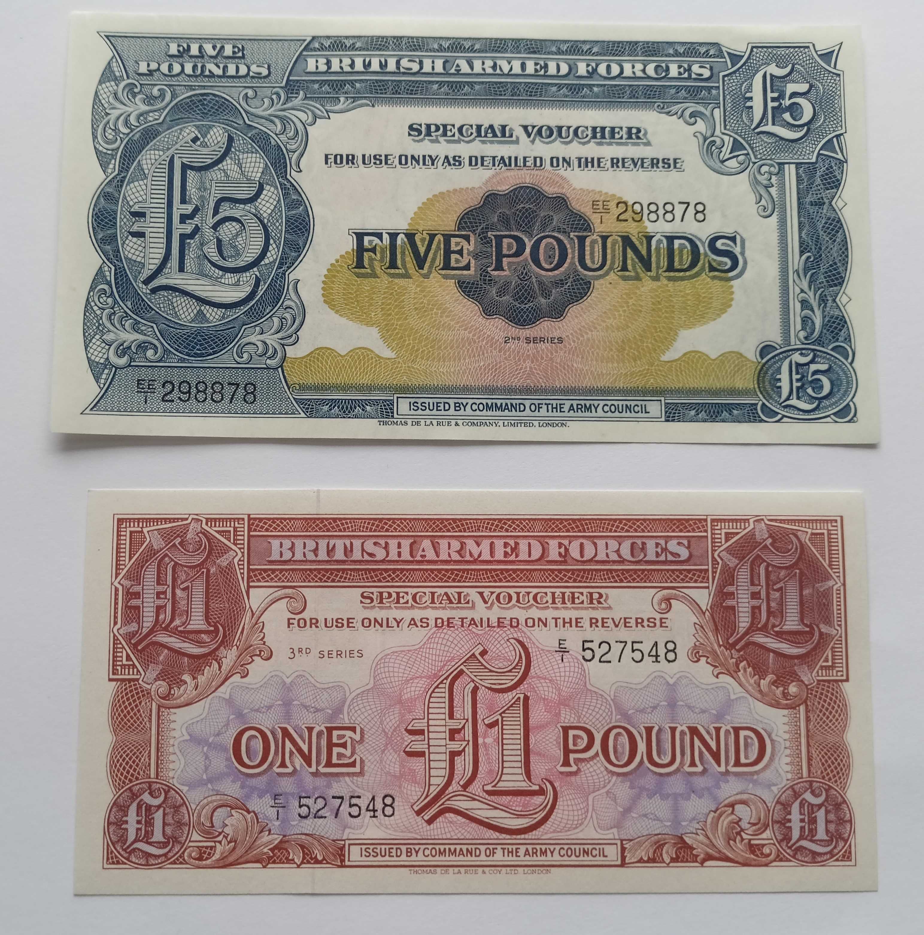 Banknoty Wielka Brytania Pounds, Shilling UNC