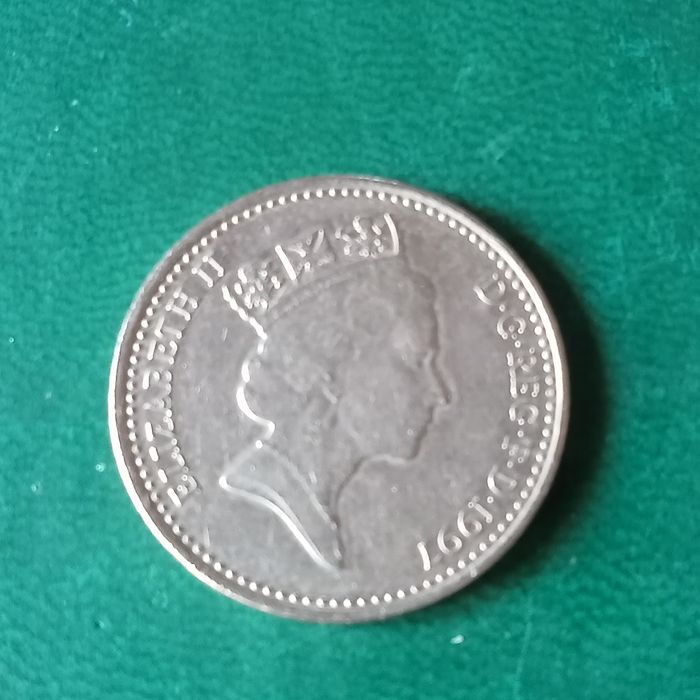 moeda 10 pence latao 1997