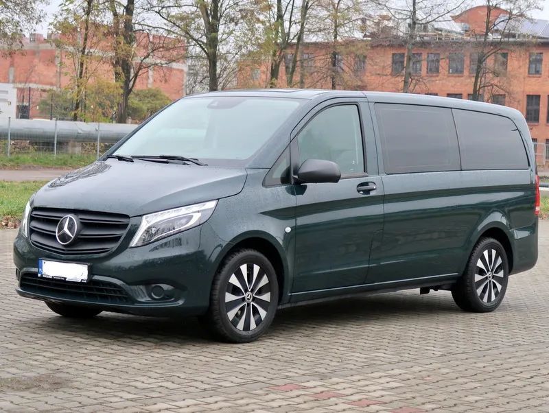 Mercedes-Benz Vito 2022r LONG Salon Polska, 9 osób, Ledy, Tempomat, Kamera tylko 77tyś km