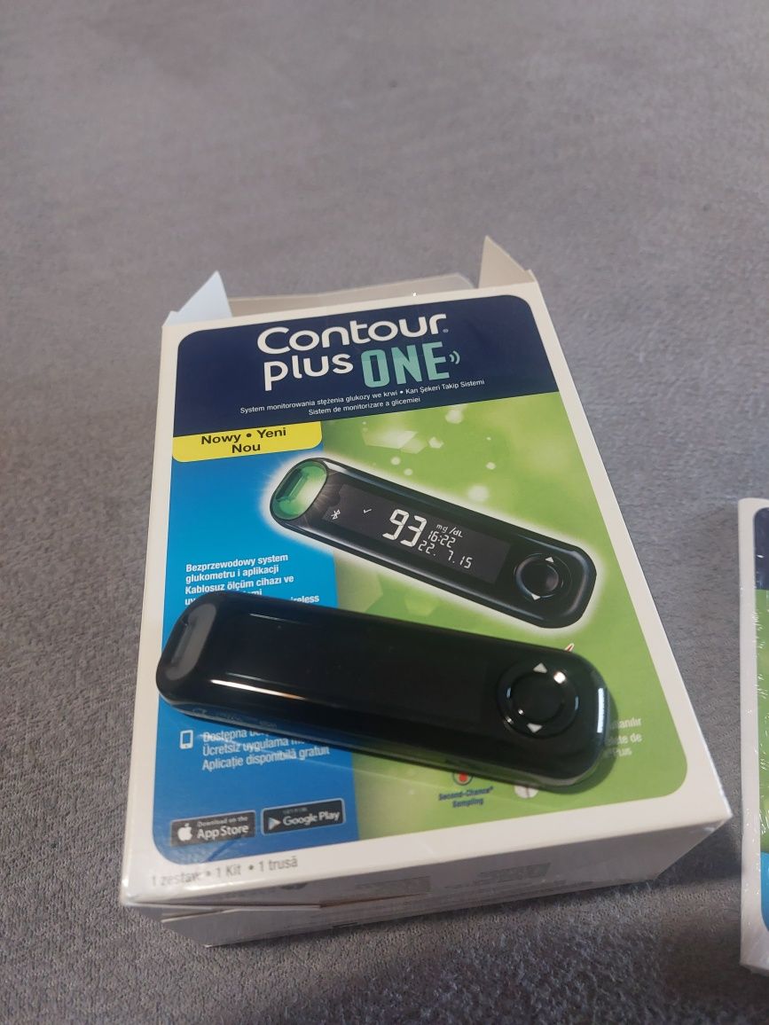 Nowy glukometr Contour plus one.