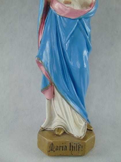Stara rzadka figurka Matki Boskiej Maryji gipsowa