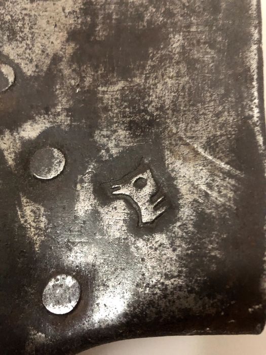 Лопата саперная пехотная малая Вермахт Германия 2я мировая клеймо волк