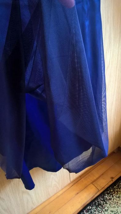 Sukienka niebieska kobaltowa wesele wieczorowa