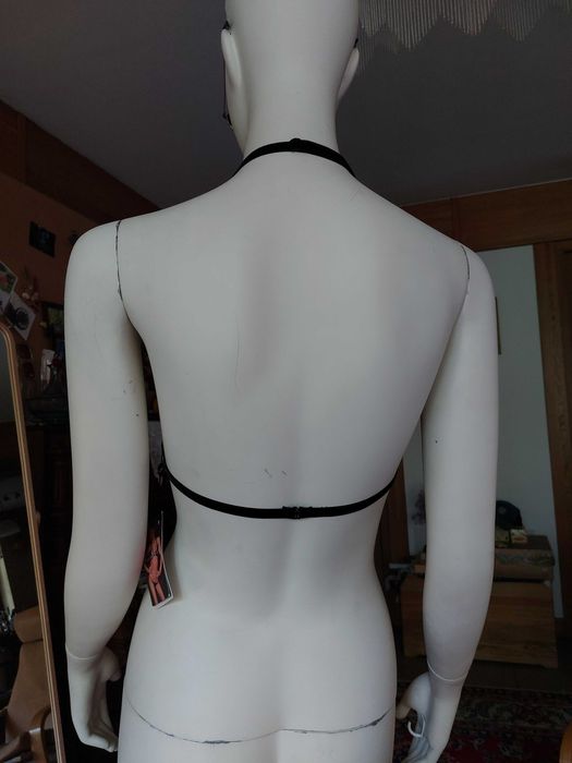 Biustonosz Stanik Ażurowy Handmade Decadence Noir F181 fetish 38