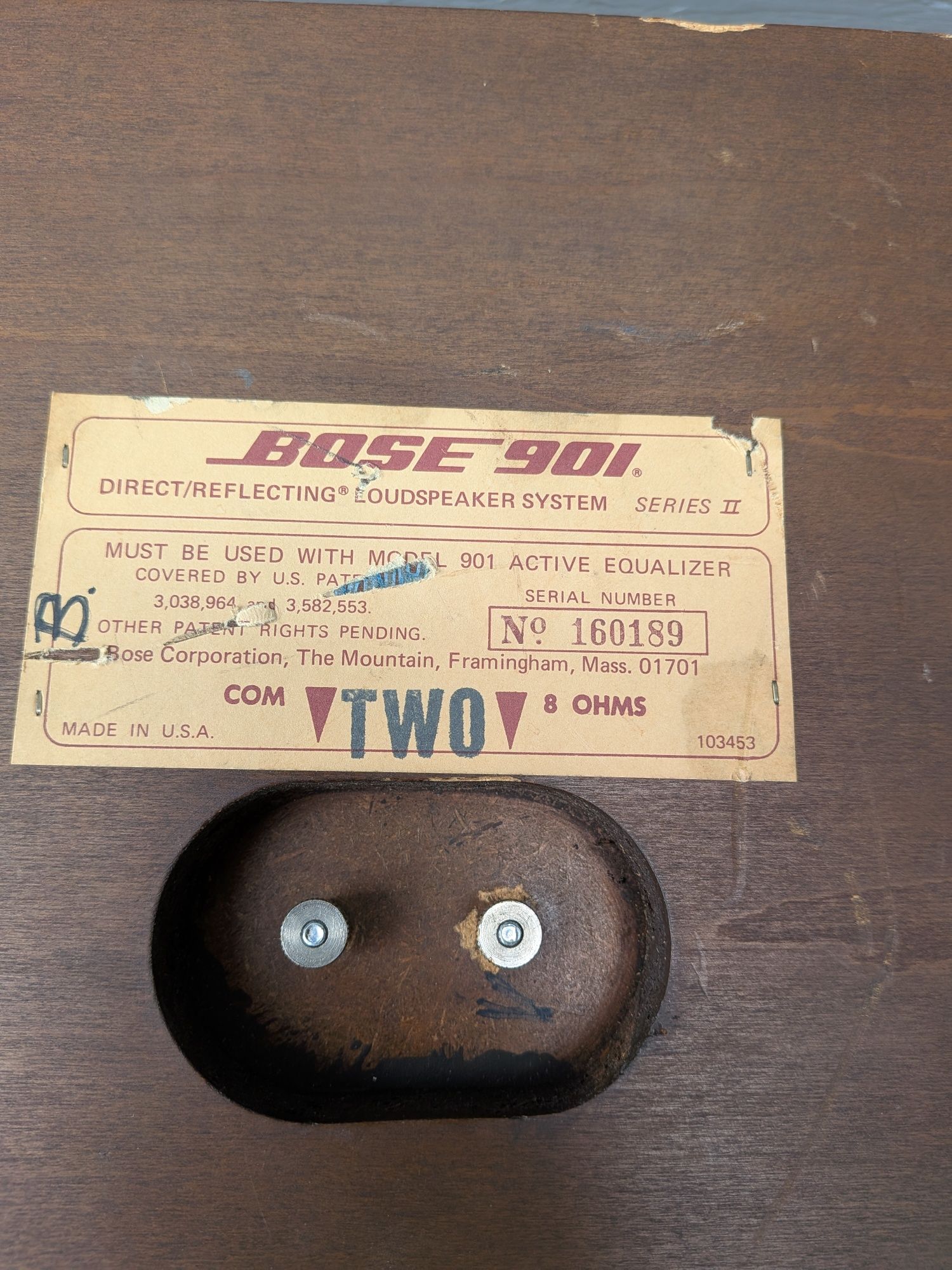 Вінтажна акустика Bose 901