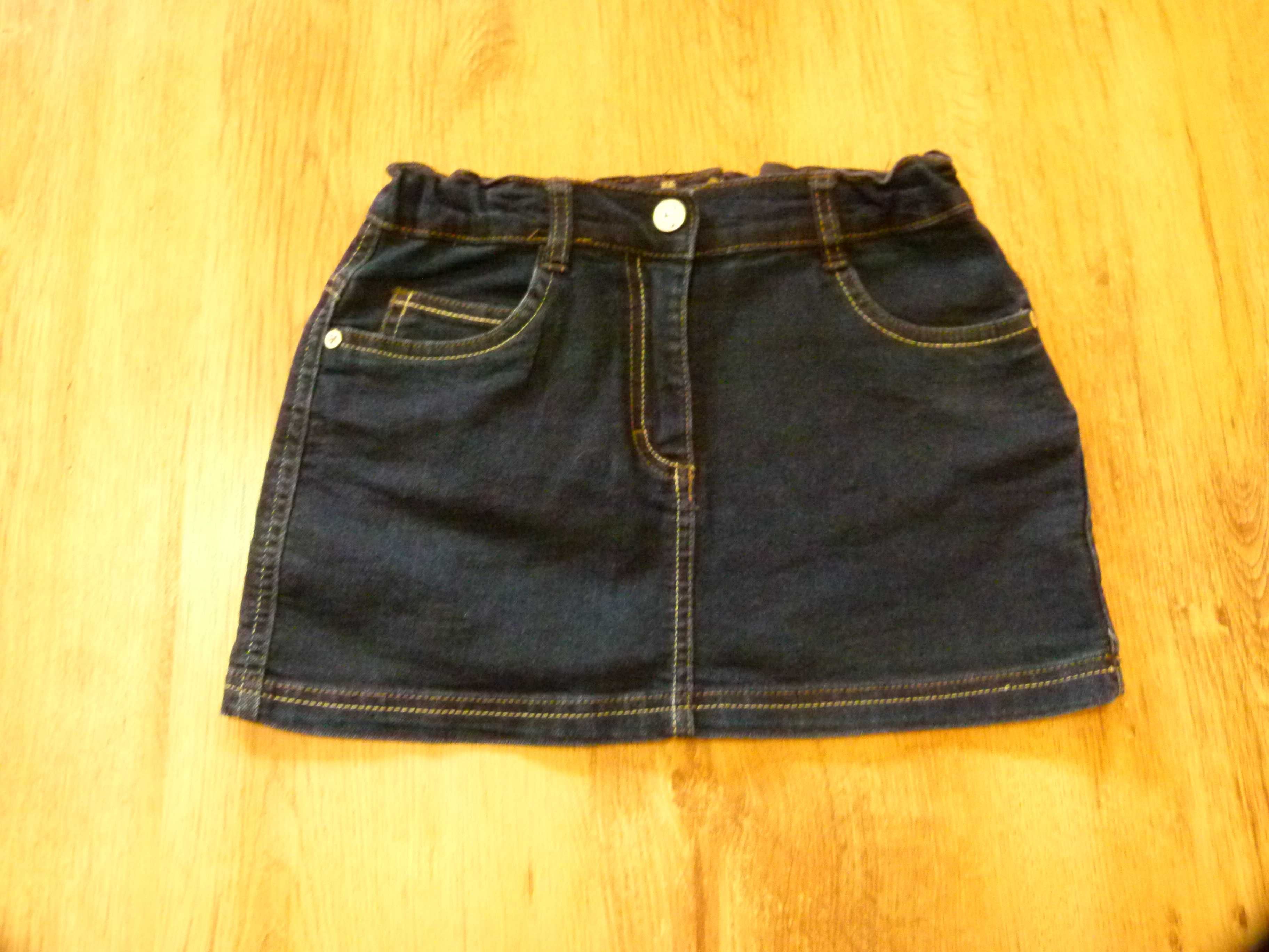rozm 146 spódniczka ciemny jeans mini