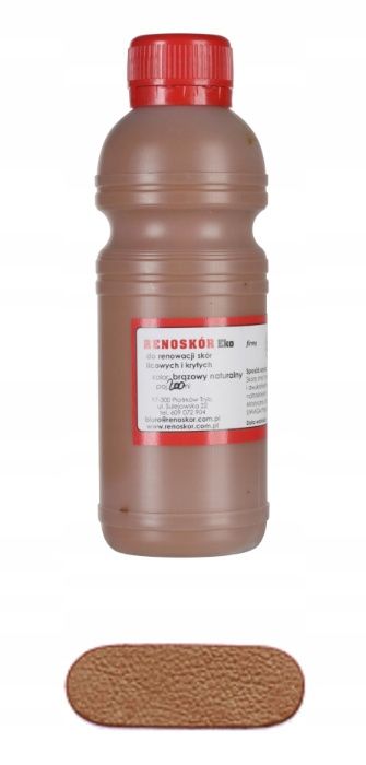 RENOSKÓR farba lakier do skóry Musztardowy 480ml