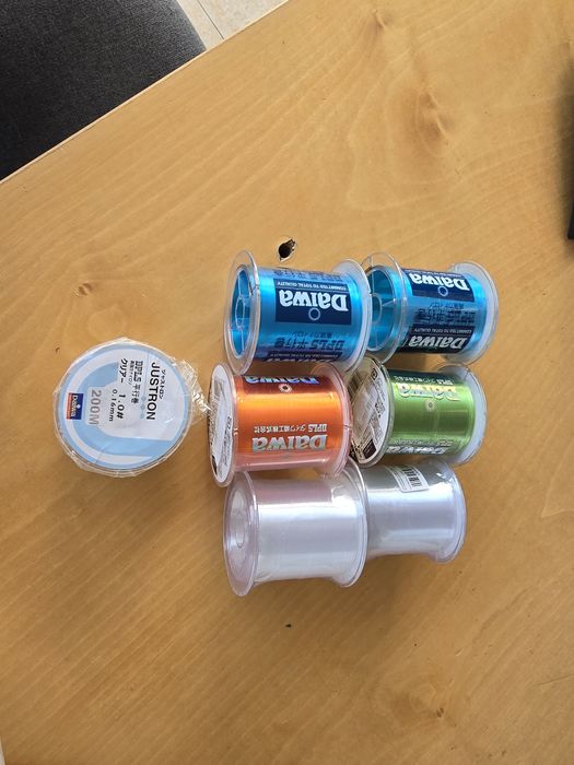 7  bobines de fio de pesca ( ler anúncio ) só 15.€