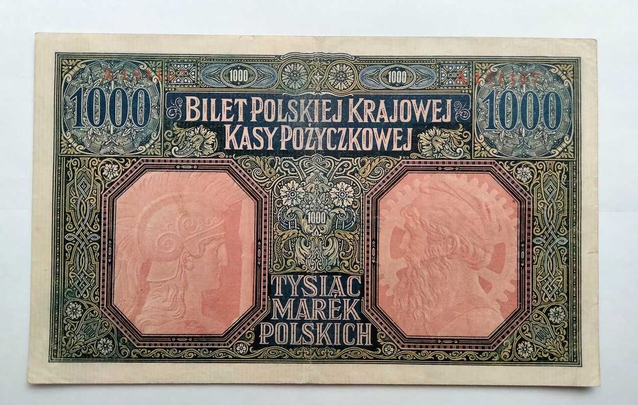 1000 marek polskich 1916 - stan 3 ...ładny