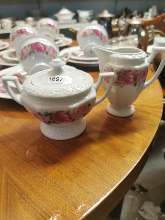 Rosenthal Biała Maria Classic Rose serwis 12 os trio 1697
