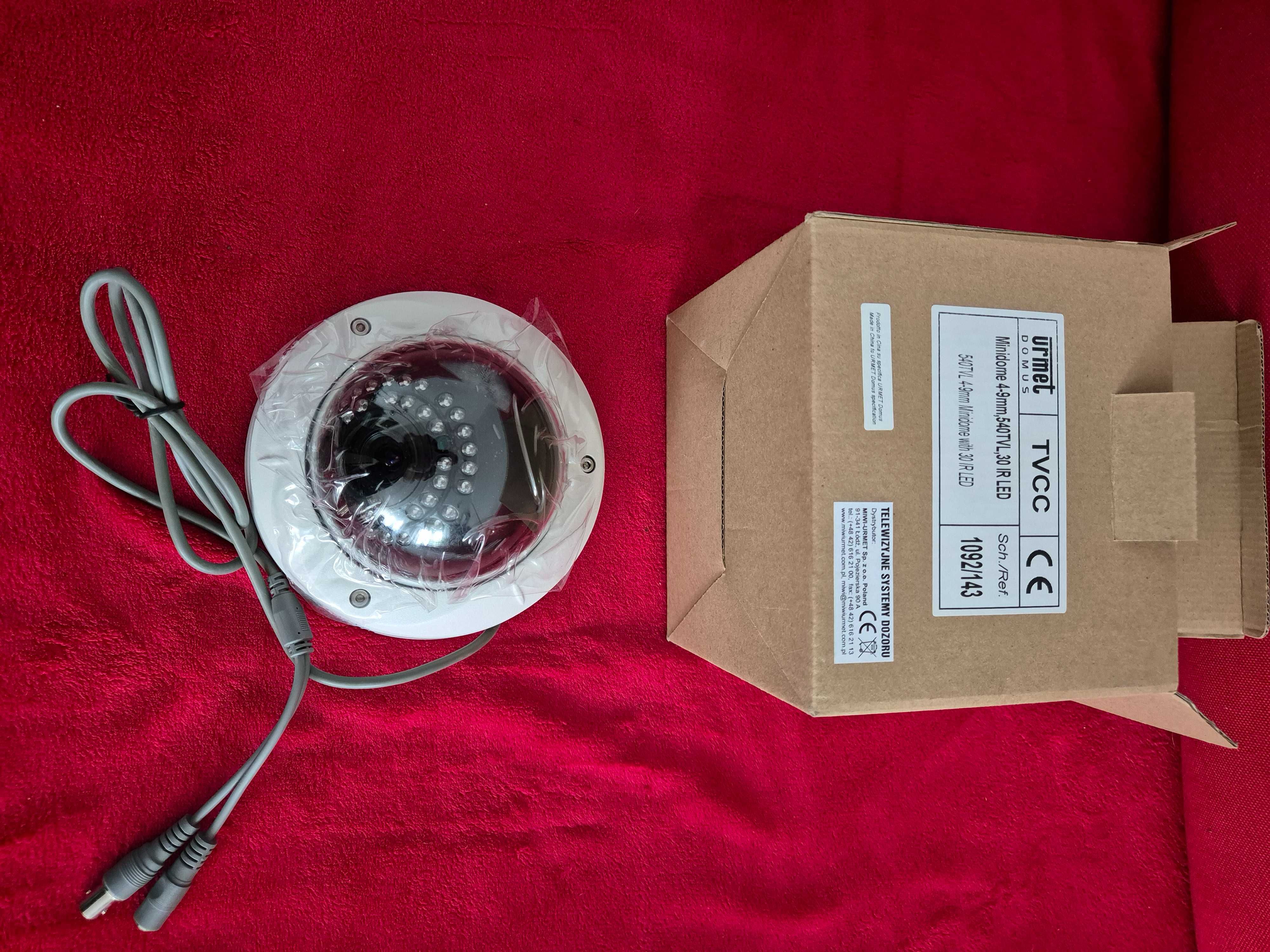Kamera Urmet Domus TVCC 1092/143 Minidom 4-9mm 540TVL 30 IR LED