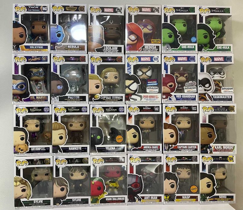 Funko Pop! Marvel - She-Hulk, Hawkeye, Loki, Ant-Man, Groot, Vision