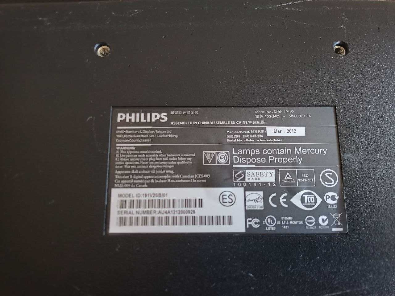 Monitor LED Philips 191v2