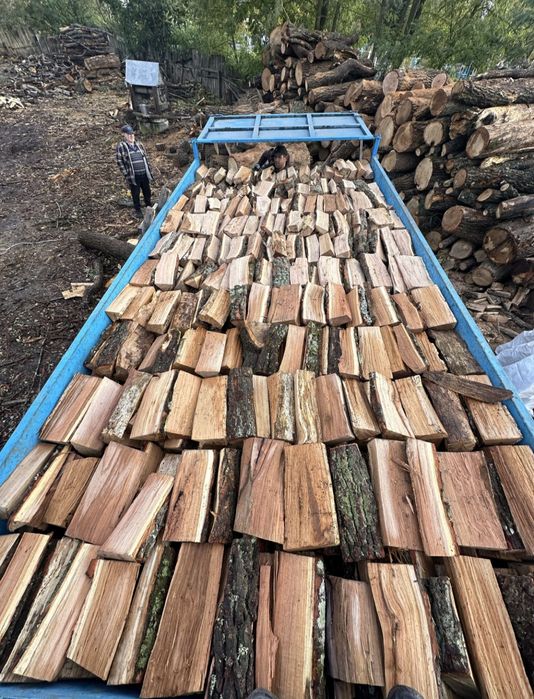 Дрова бездоганної якості, дуб, береза, вільха, щільно складені. 7-18м3