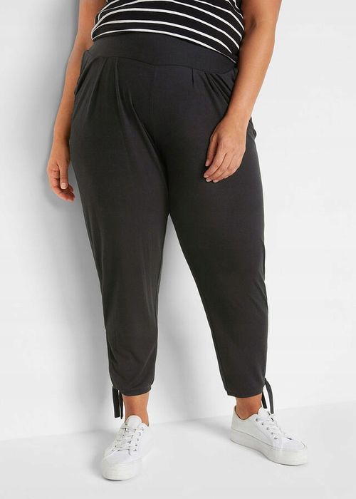 B.P.C spodnie ciążowe czarne luźne zwiewne ^48/50