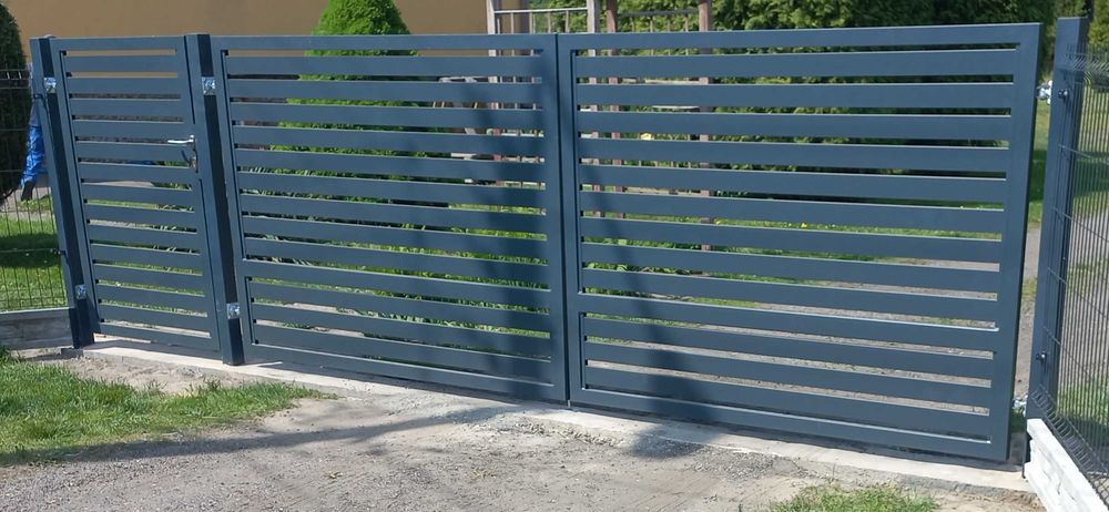 Ogrodzenia palisadowe nowoczesne panelowe bramy furtki slupki panele