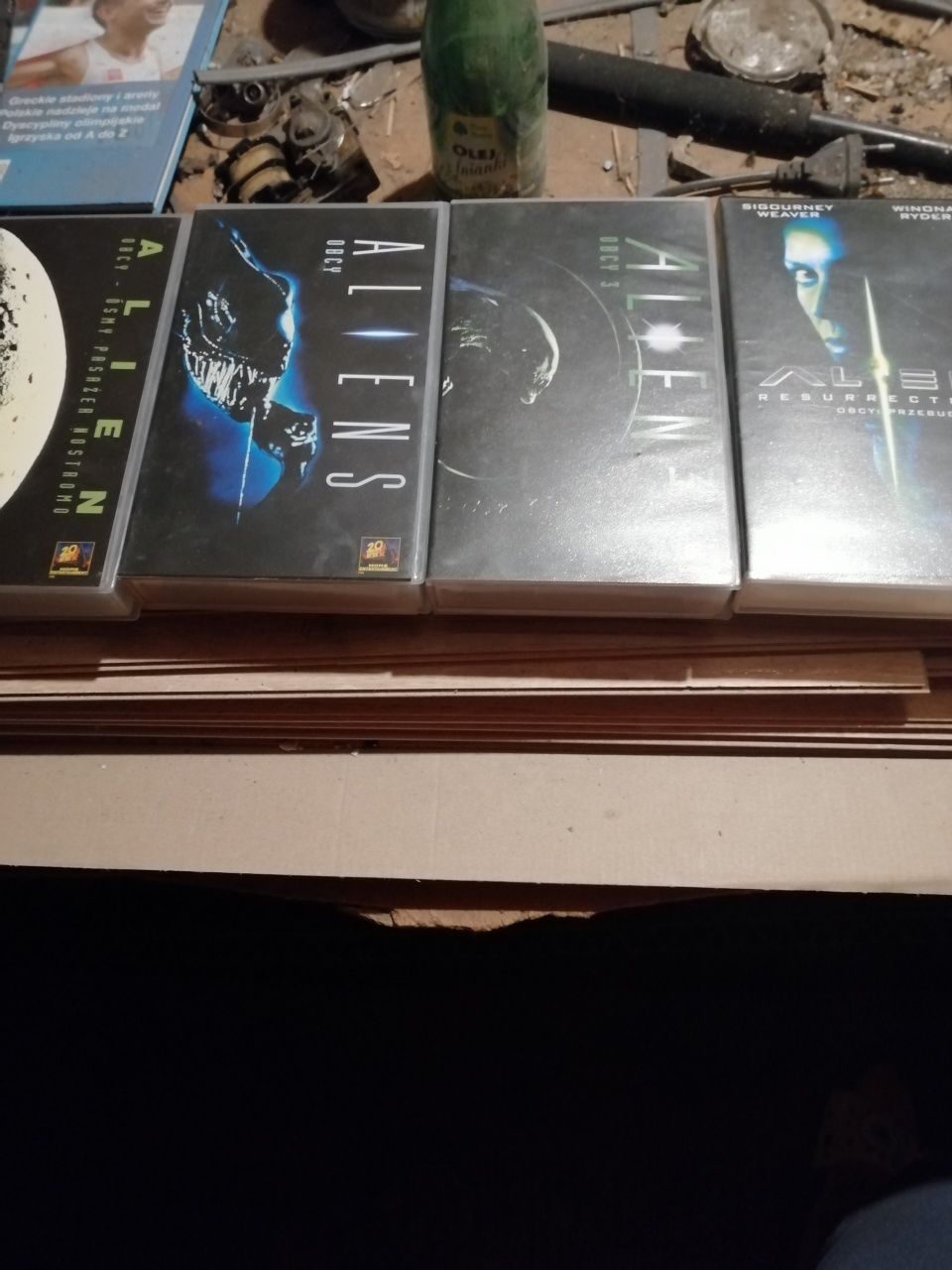 Zestaw VHS alien wszystkie części oryginalne opakowanie