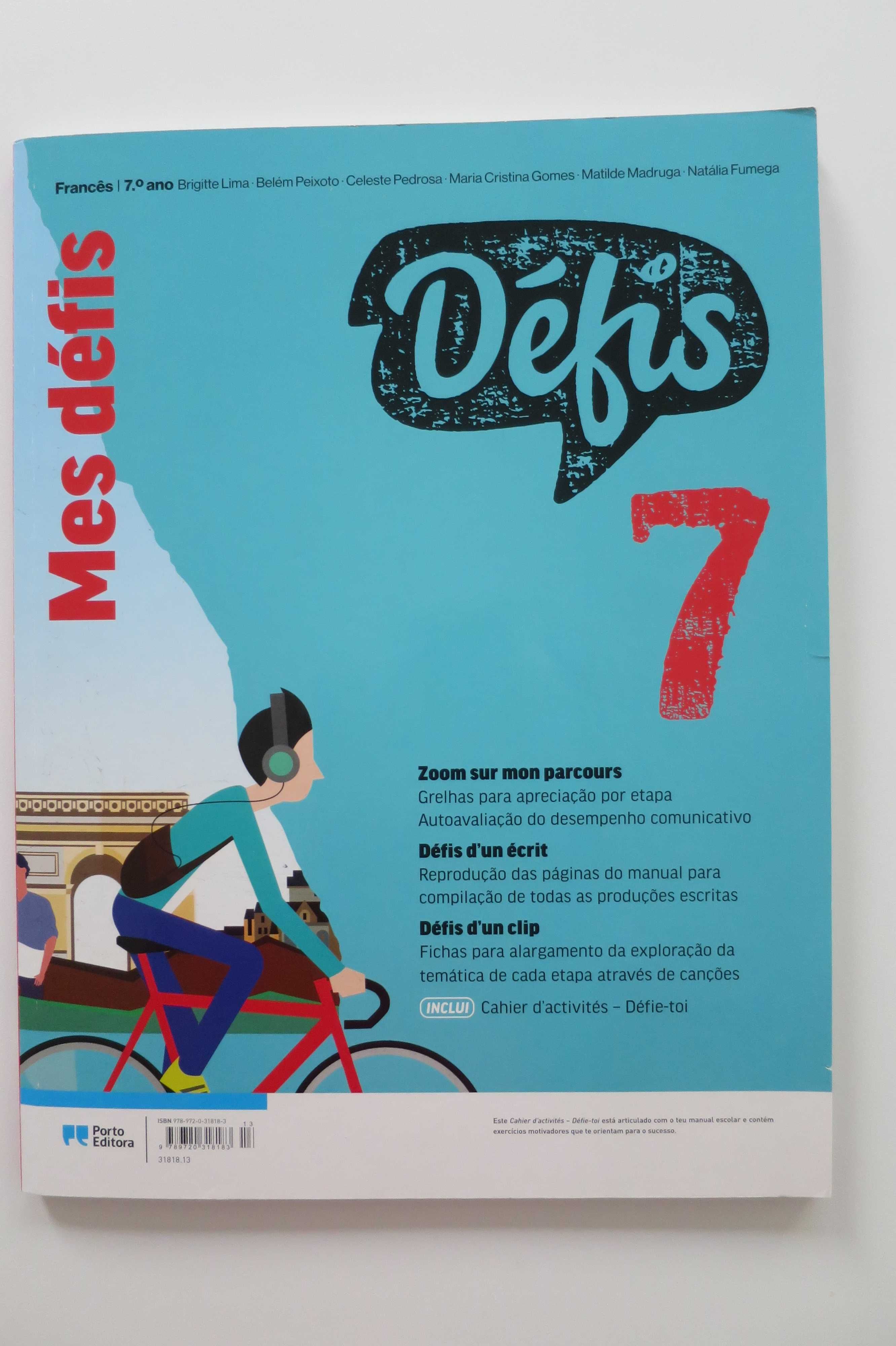 Cahier d’activités Francês 7º ano “Défis 7” Porto Editora