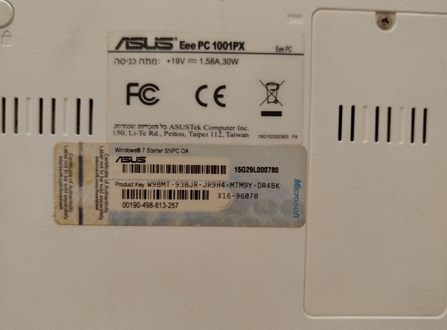 Нетбук asus eee pc