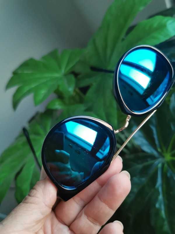Óculos espelhados azuis- Mango