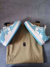 Bape sta low blue and white