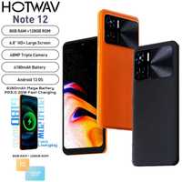 Смартфон Hotwav Note 12 8/128Gb NFC 6180mAh Black Orange