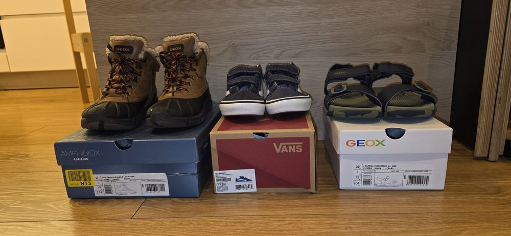 Buty roz 32 Geox i Vans