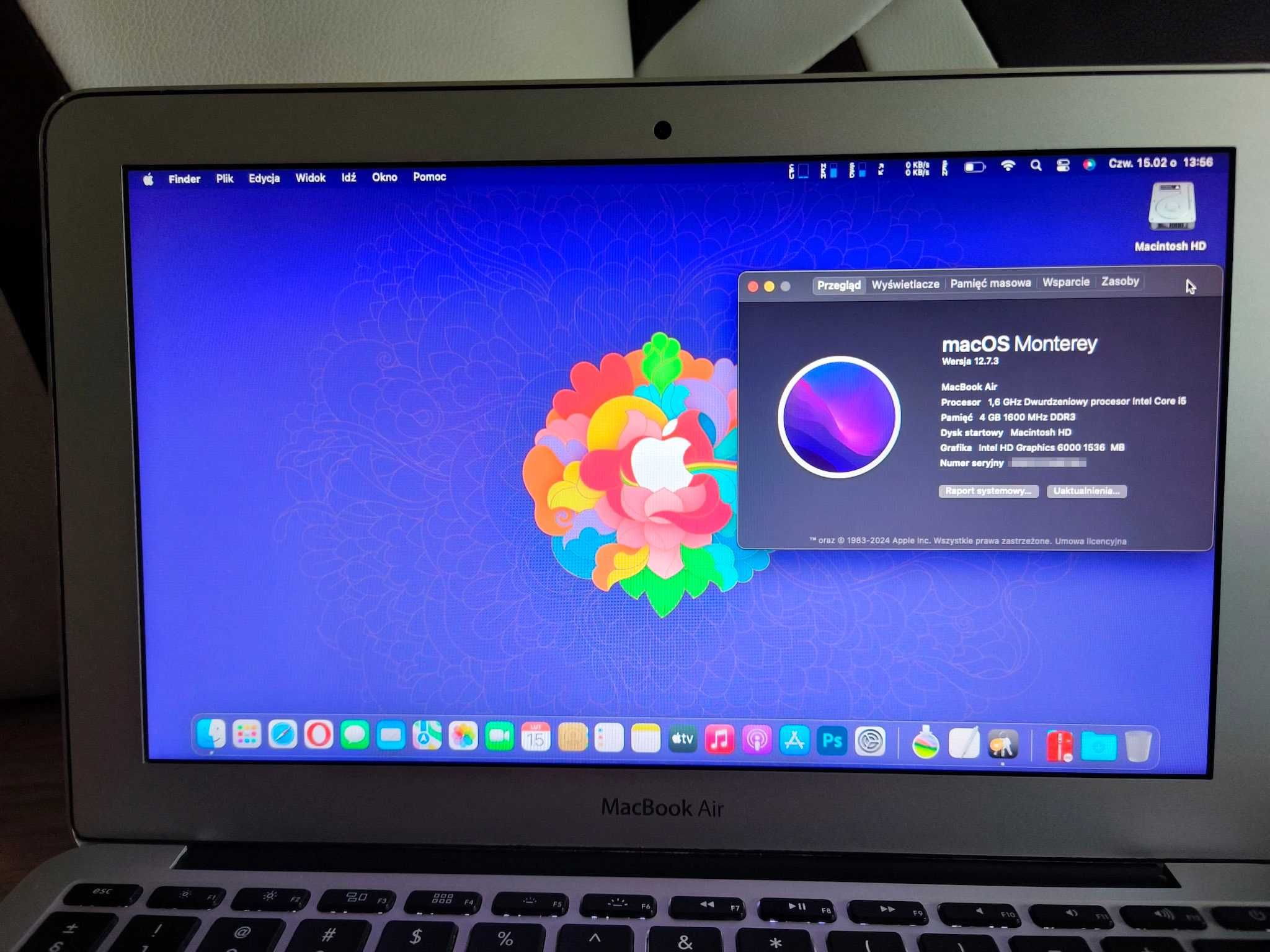 Apple MacBook Air 11' Core i5 2,7 Ghz Duzo aplikacji Office i Pudełko
