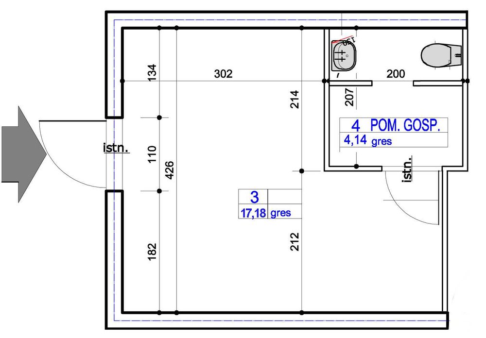 Lokal użytkowy 21 m2 w centrum Iławy