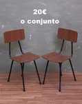 Par cadeiras retro vintage