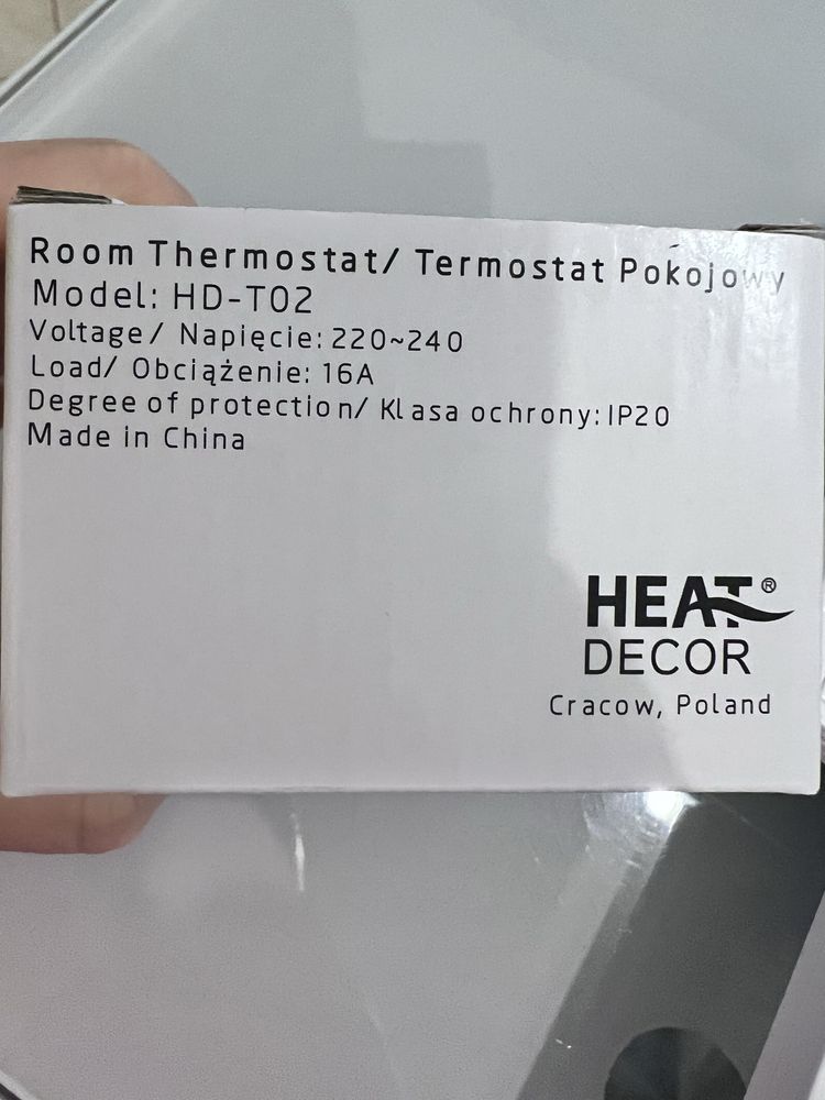 Termosat pokojowy Heat Decor T02 nowy 5 sztuk ogrzewania elektrycznego