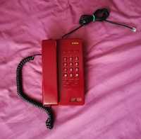 Telefon stacjonarny przewodowy PRL Eltra AT102 czerwony stan bdb