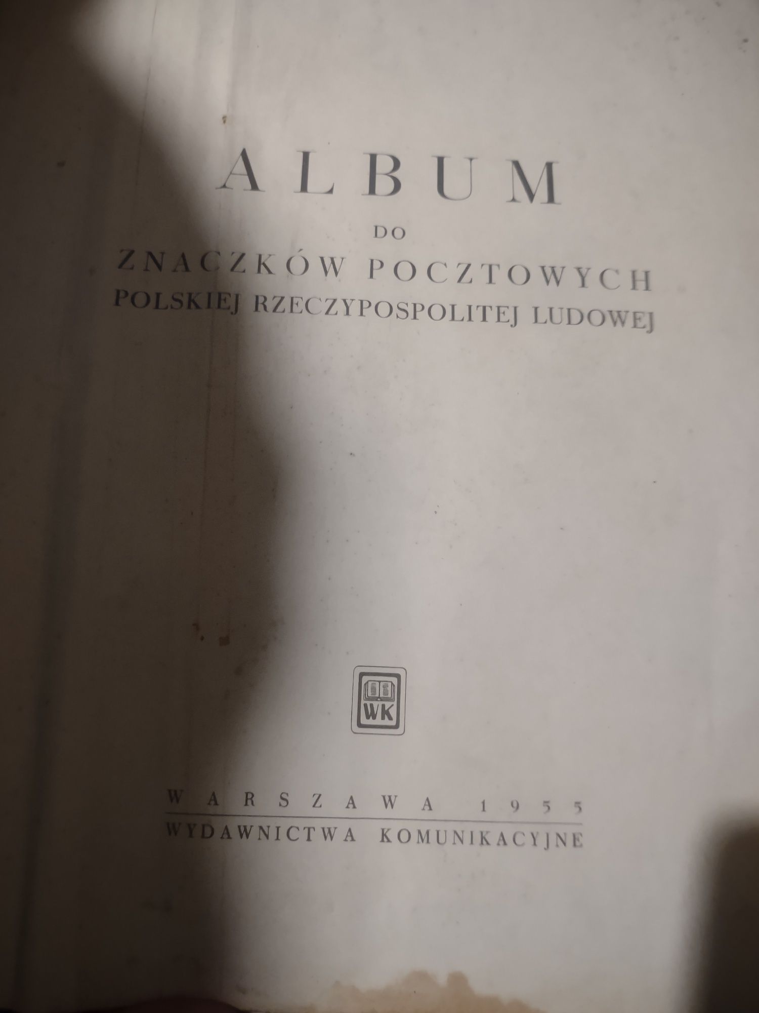 Album znaczków pocztowych Polskiej Rzeczypospolitej Warszawa 1955