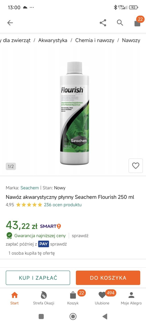 Preparaty do akwarium SEACHEM na gwarancji za ułamek ceny i GRATISY
