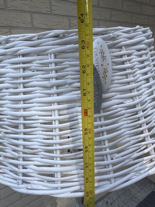 Stara drewniana PRL lampa w stylu Boho Vintage ratan rattan