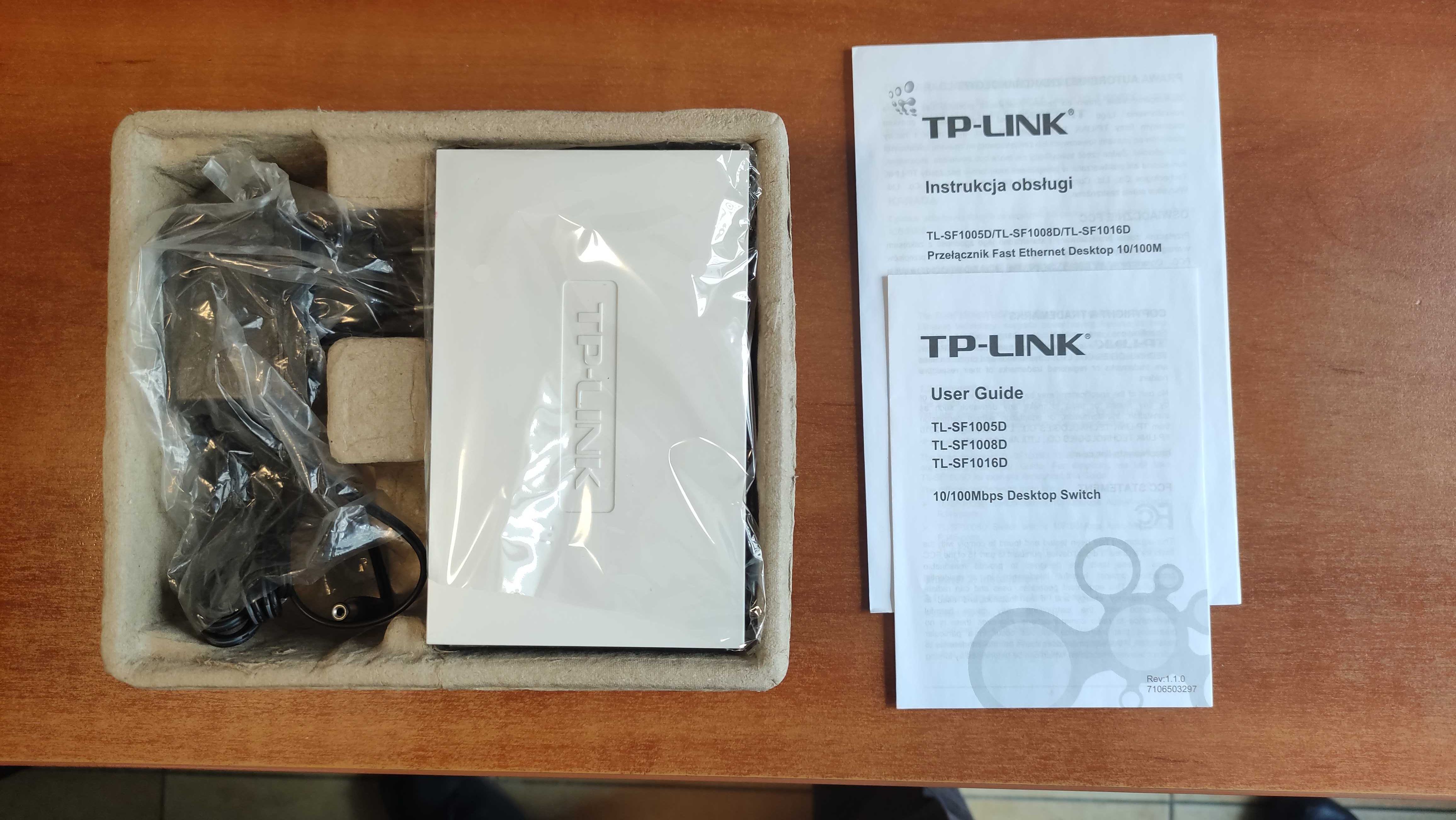 Switch TP-LINK TL-FS1008D 8 portów 10/100Mbps Przełącznik