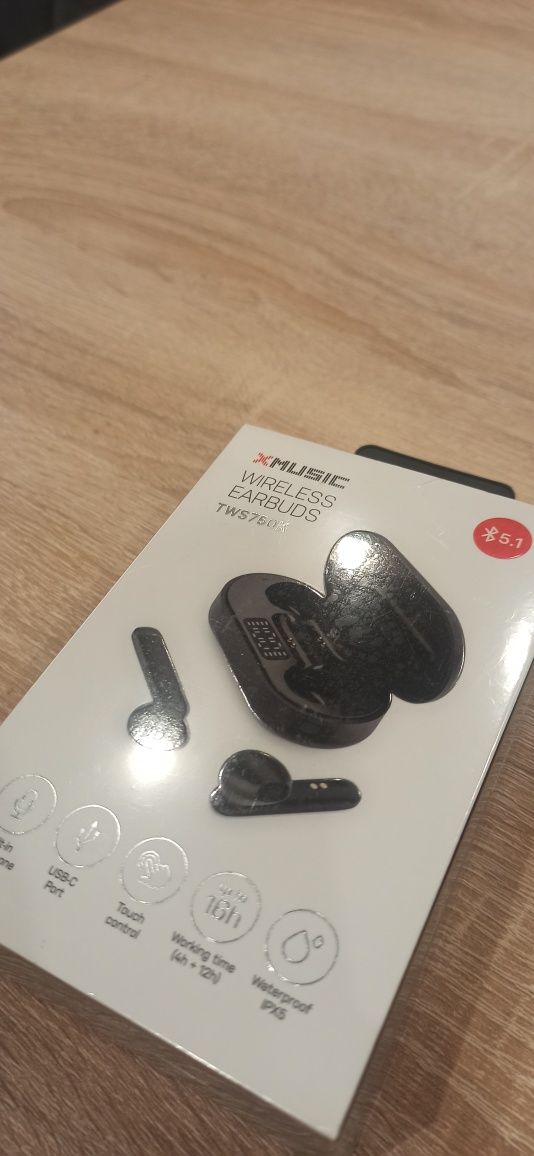 Słuchawki douszne XMUSIC TWS750K Czarny