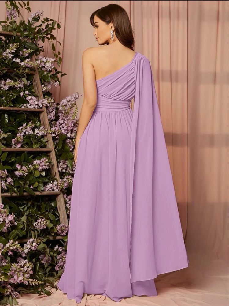 Vestido roxo malva