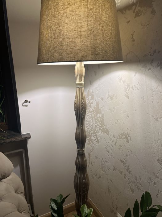 Lampa lite drewno bardzo ciężka