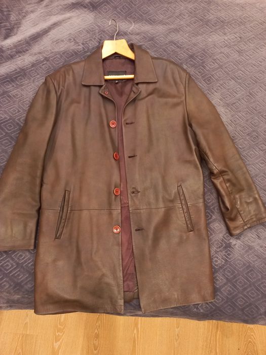 Чоловічий, шкіряний кардіган . Розмір М